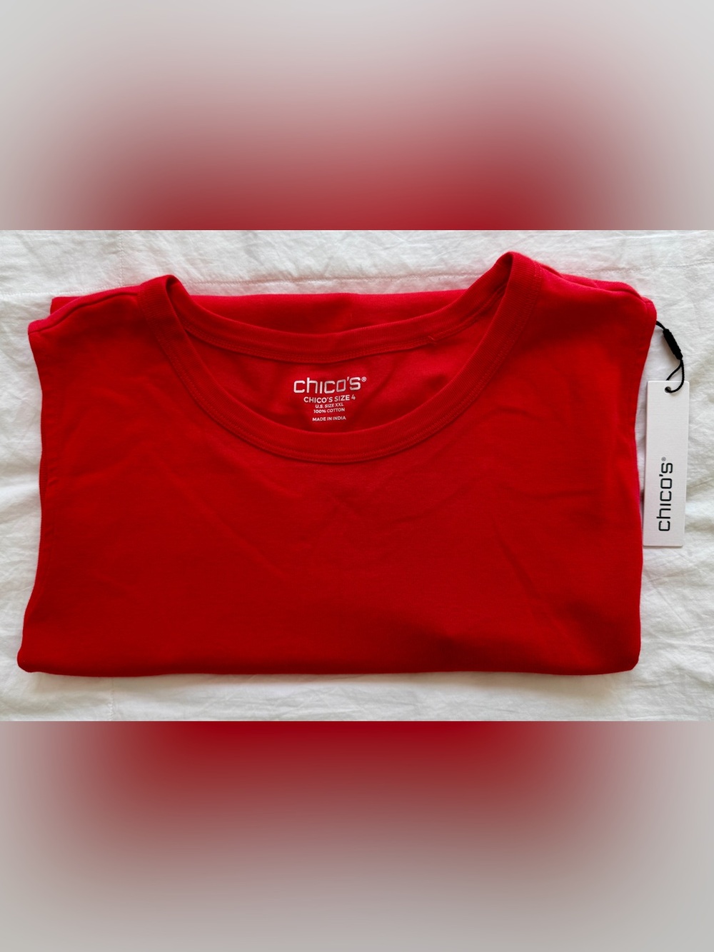 Chico's Women's Bright Red Tank